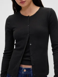 Pointelle Cardigan
