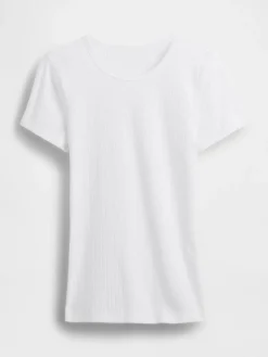 Pointelle Crewneck T-Shirt