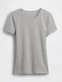 Pointelle Crewneck T-Shirt