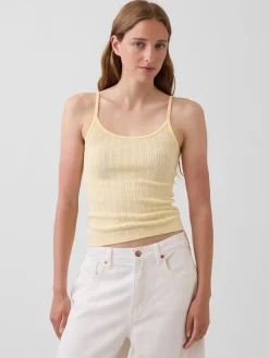 Pointelle Crop Cami
