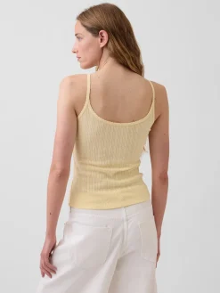 Pointelle Crop Cami