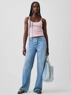 Pointelle Crop Cami