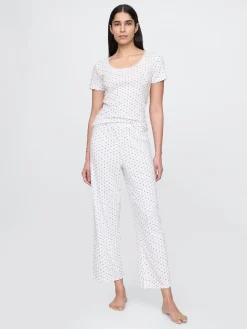 Pointelle Crop PJ Pants