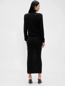 Pointelle Maxi Skirt