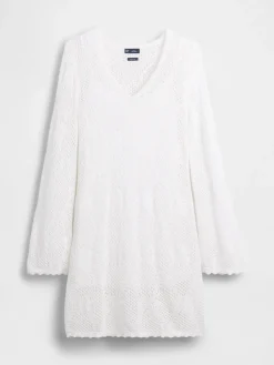 Pointelle Mini Sweater Dress
