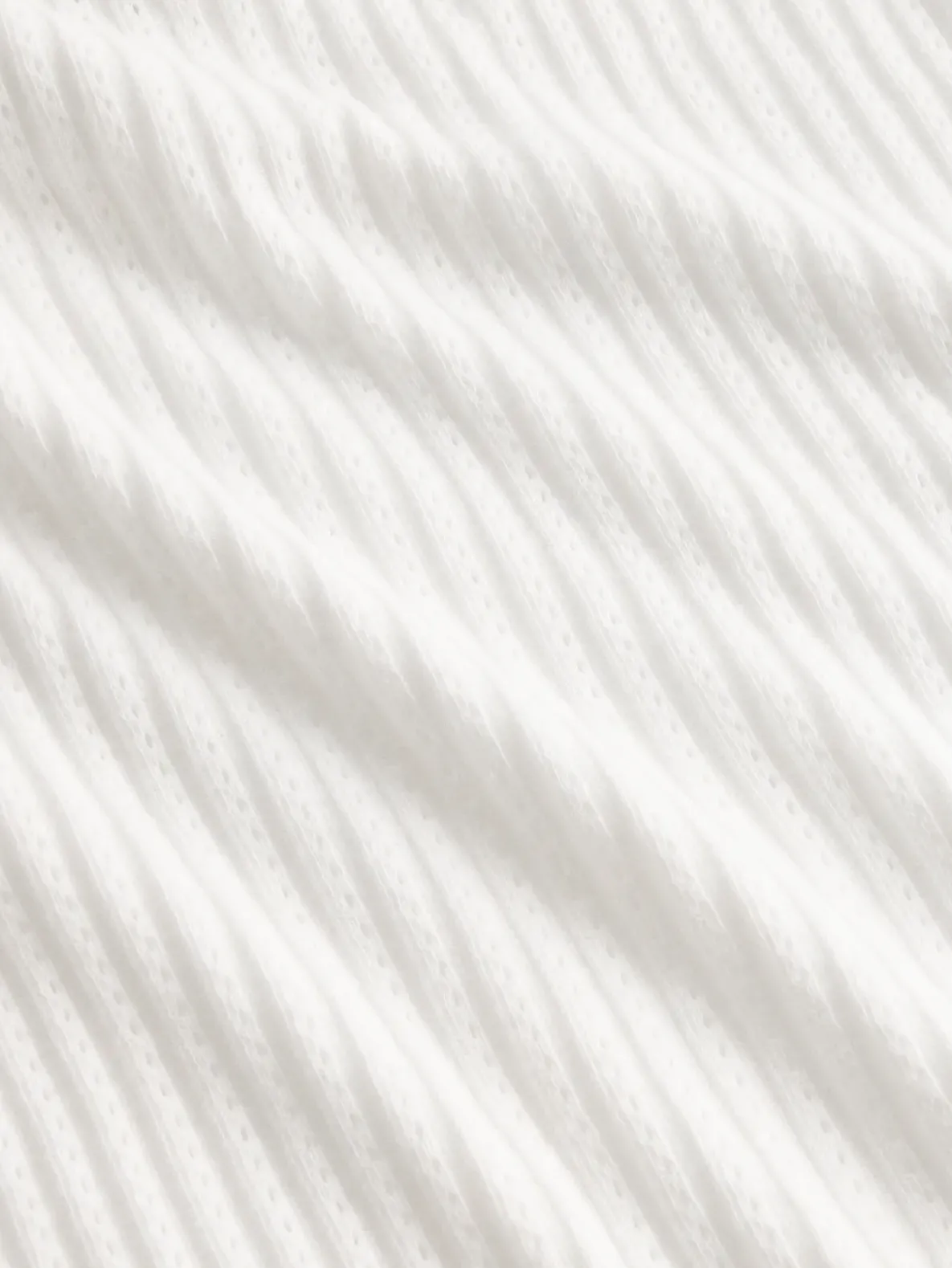 Pointelle Rib Crop Turtleneck