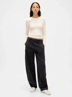 Pointelle Rib T-Shirt