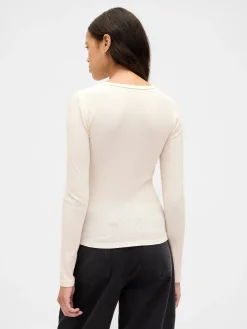 Pointelle Rib T-Shirt
