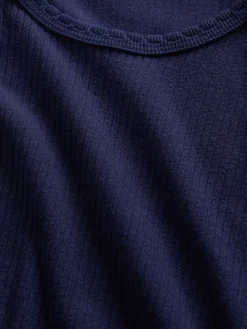 Pointelle Rib T-Shirt