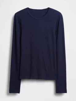 Pointelle Rib T-Shirt