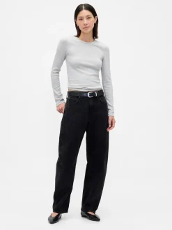 Pointelle Rib T-Shirt