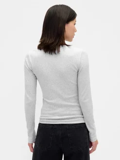 Pointelle Rib T-Shirt