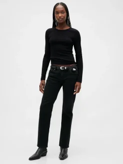 Pointelle Rib T-Shirt