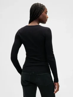 Pointelle Rib T-Shirt