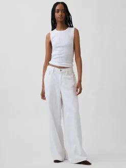 Pointelle Shell Tank Top
