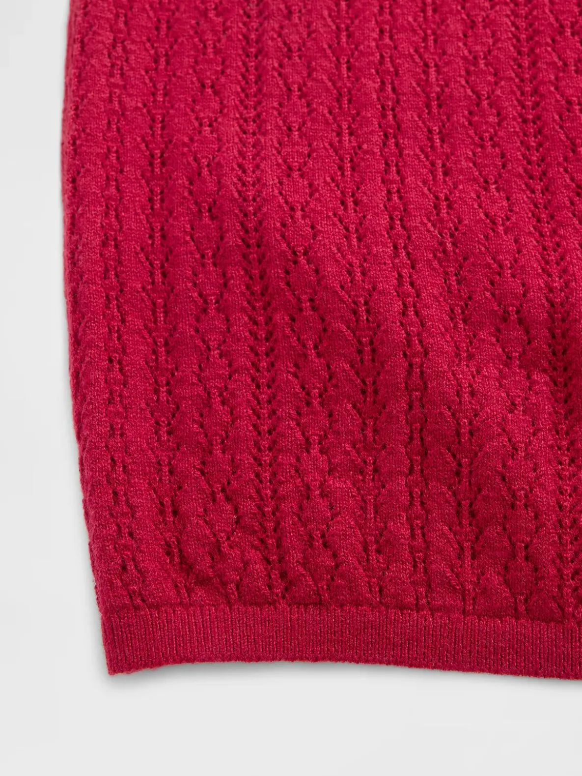 Pointelle Turtleneck Sweater