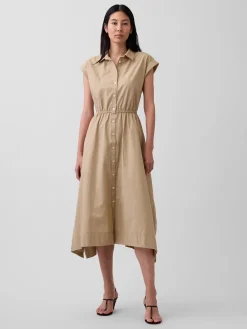 Poplin Handkerchief Shirtdress
