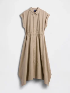 Poplin Handkerchief Shirtdress