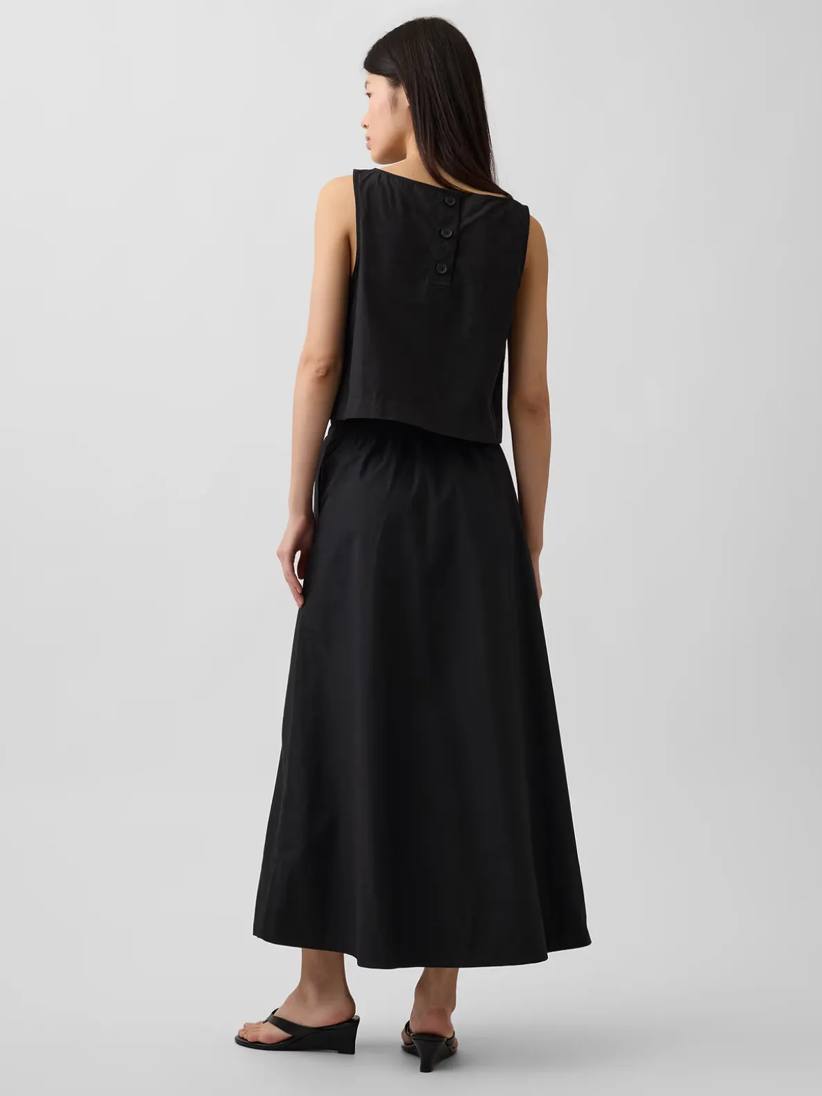 Poplin Maxi Skirt