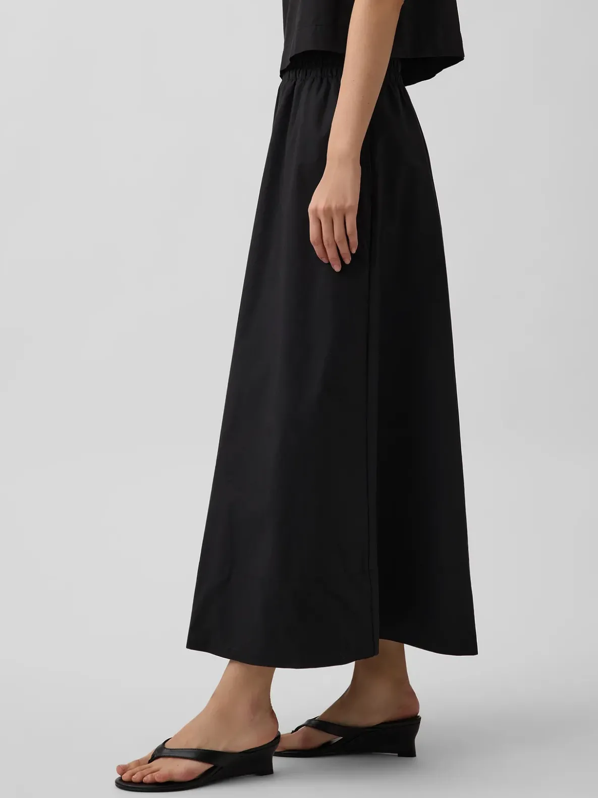 Poplin Maxi Skirt
