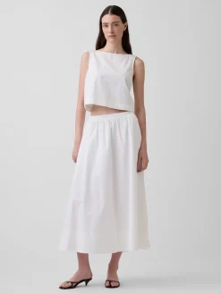Poplin Maxi Skirt