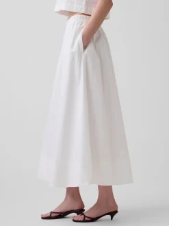 Poplin Maxi Skirt