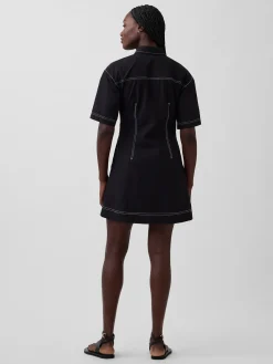 Poplin Mini Shirtdress