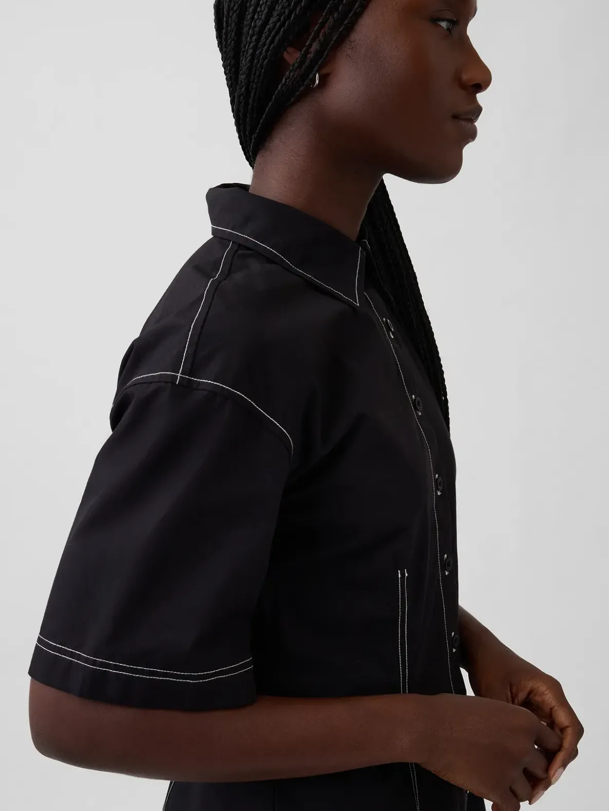 Poplin Mini Shirtdress