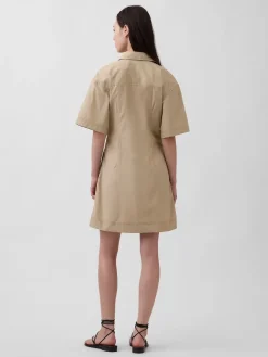 Poplin Mini Shirtdress