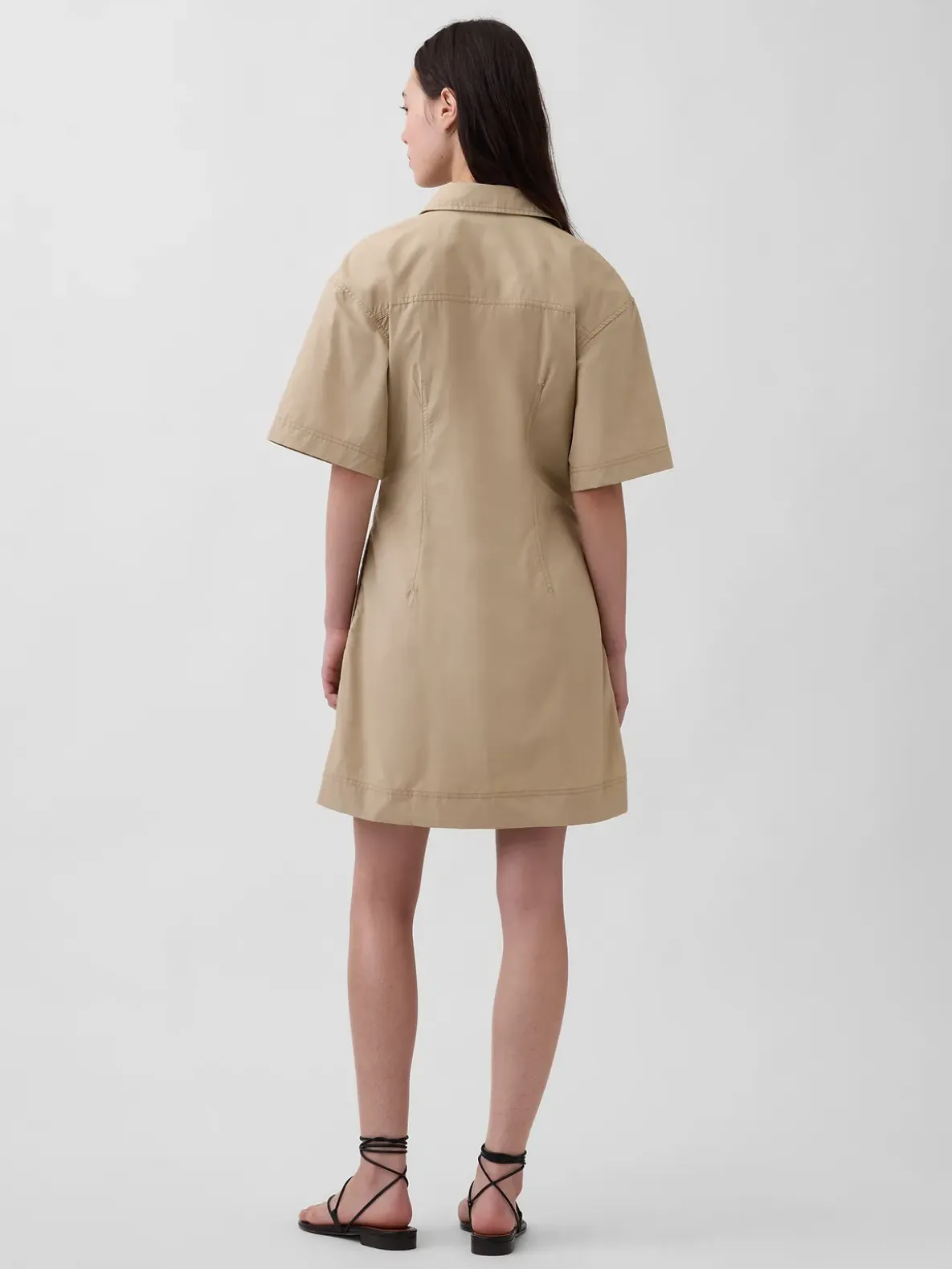Poplin Mini Shirtdress