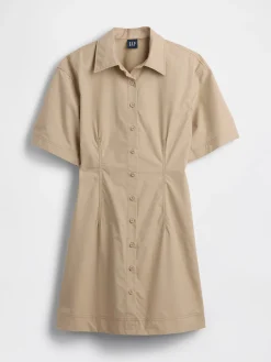 Poplin Mini Shirtdress