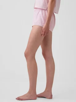 Poplin Stripe Bloomer PJ Shorts