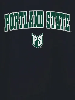 Portland State University Arch Logo Black Graphic T-Shirt