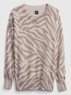 Print Tunic Sweater