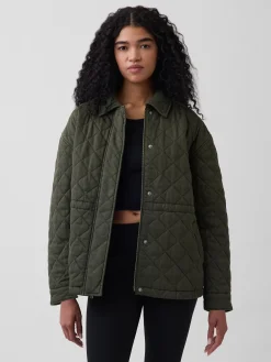 Quilted Cinched Field Jacket