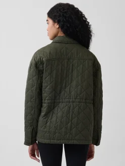 Quilted Cinched Field Jacket