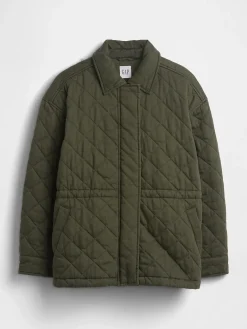 Quilted Cinched Field Jacket