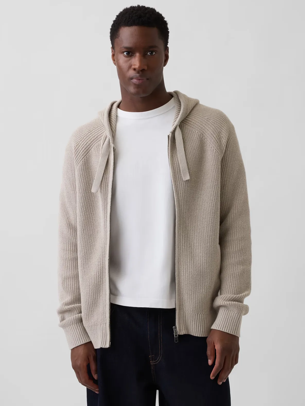Raglan Sweater Zip Hoodie