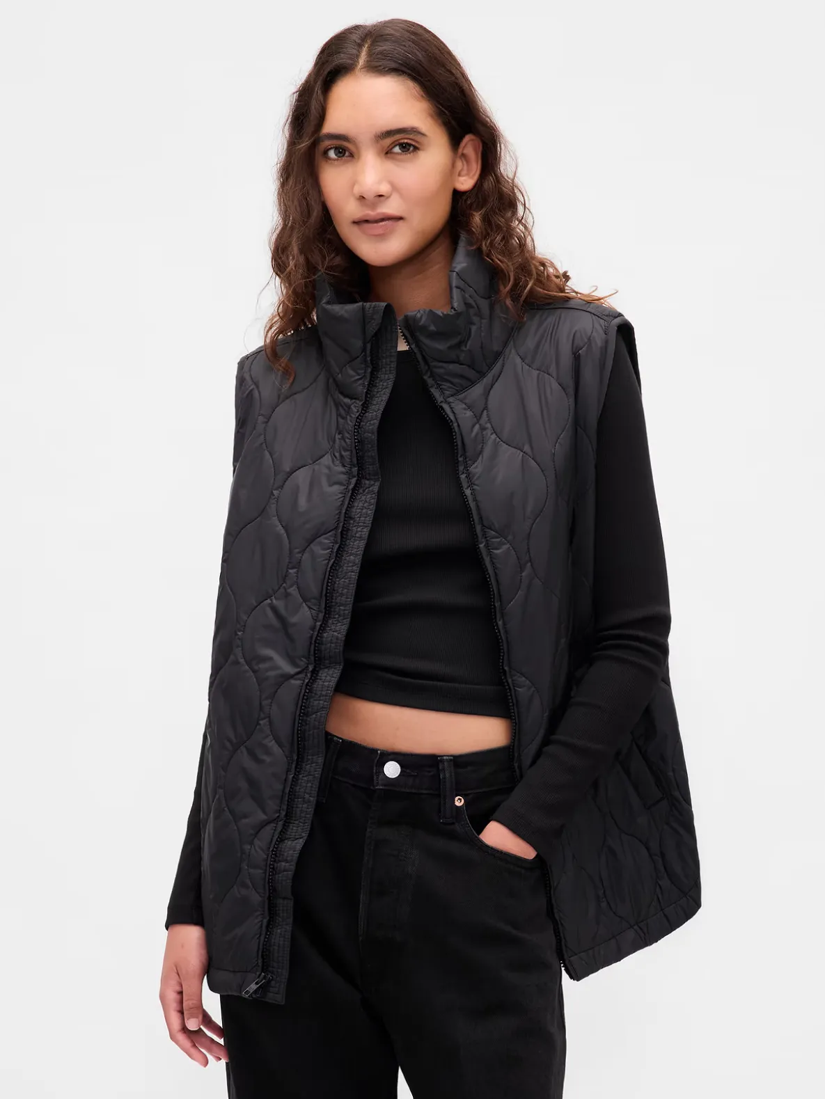Recycled Lightweight Quilted Puffer Vest