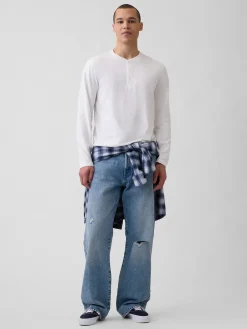 Relaxed Henley T-Shirt
