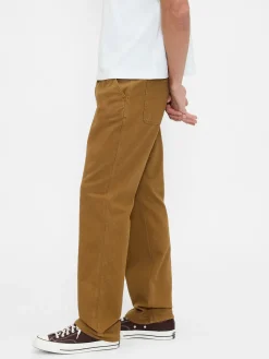 Relaxed Straight Utility Khakis