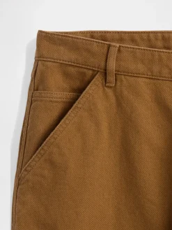 Relaxed Straight Utility Khakis