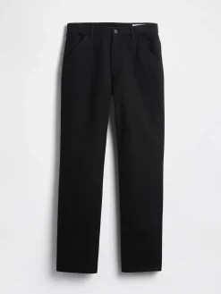 Relaxed Straight Utility Khakis