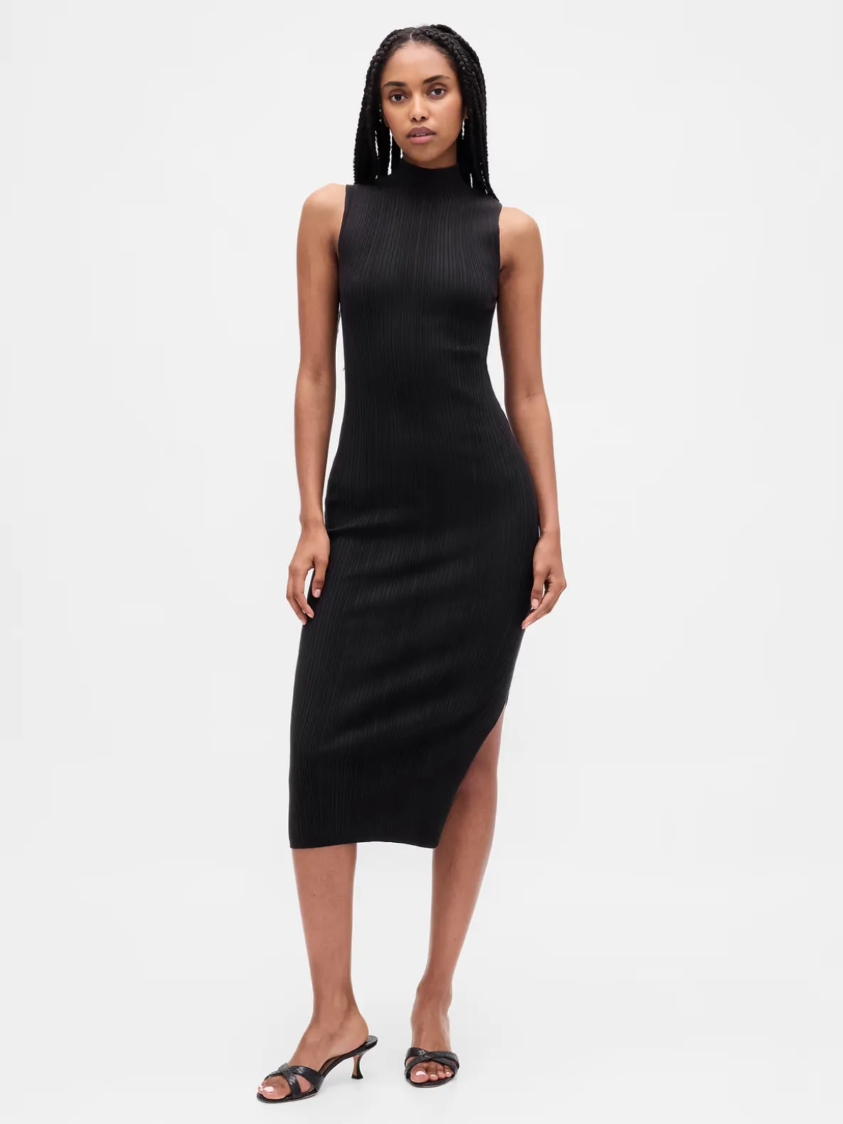 Rib Midi Sweater Dress