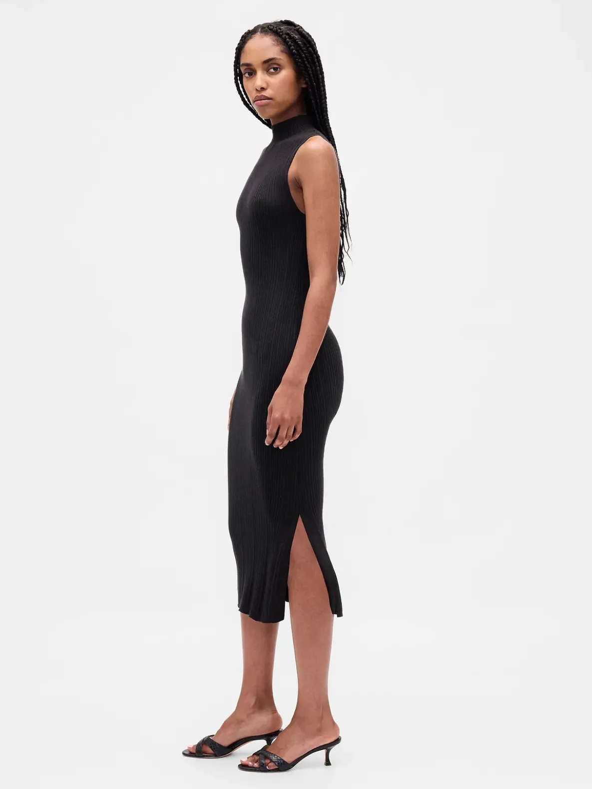 Rib Midi Sweater Dress