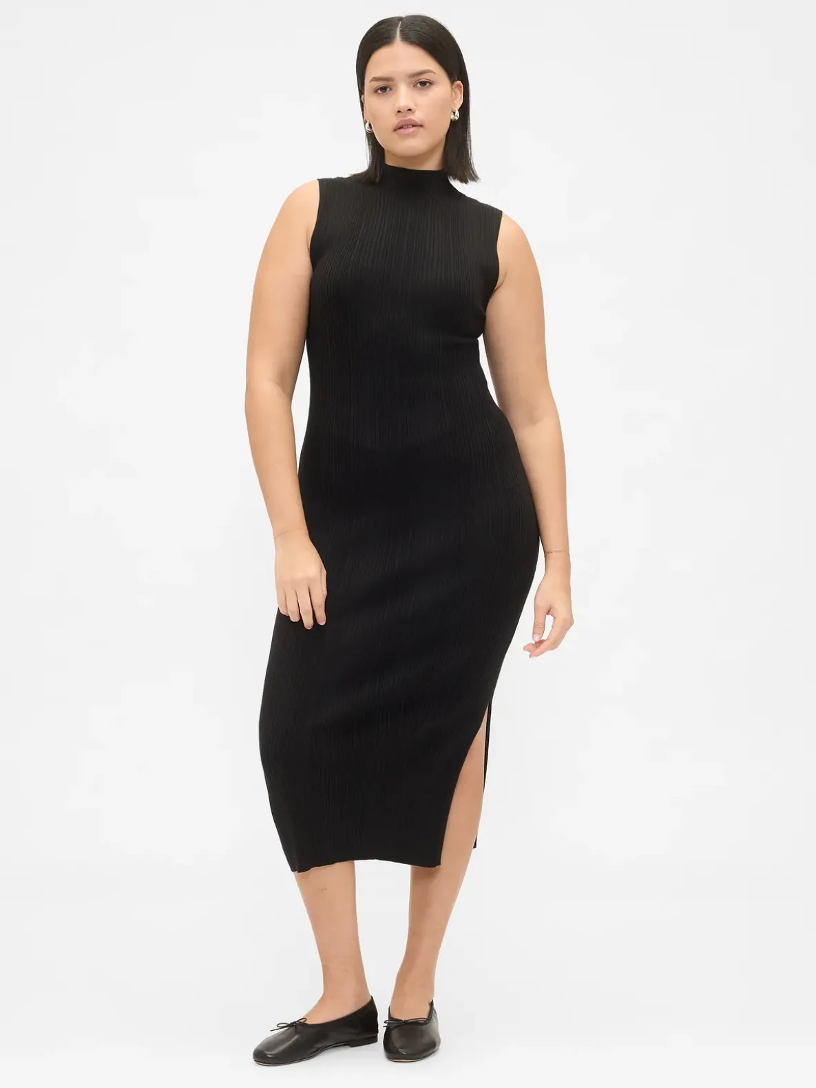 Rib Midi Sweater Dress