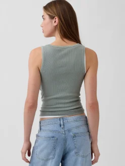 Rib Scoop Tank Top