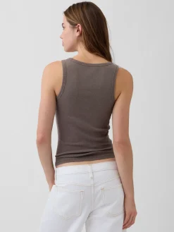 Rib Scoop Tank Top