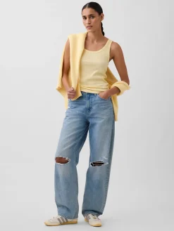 Rib Scoop Tank Top