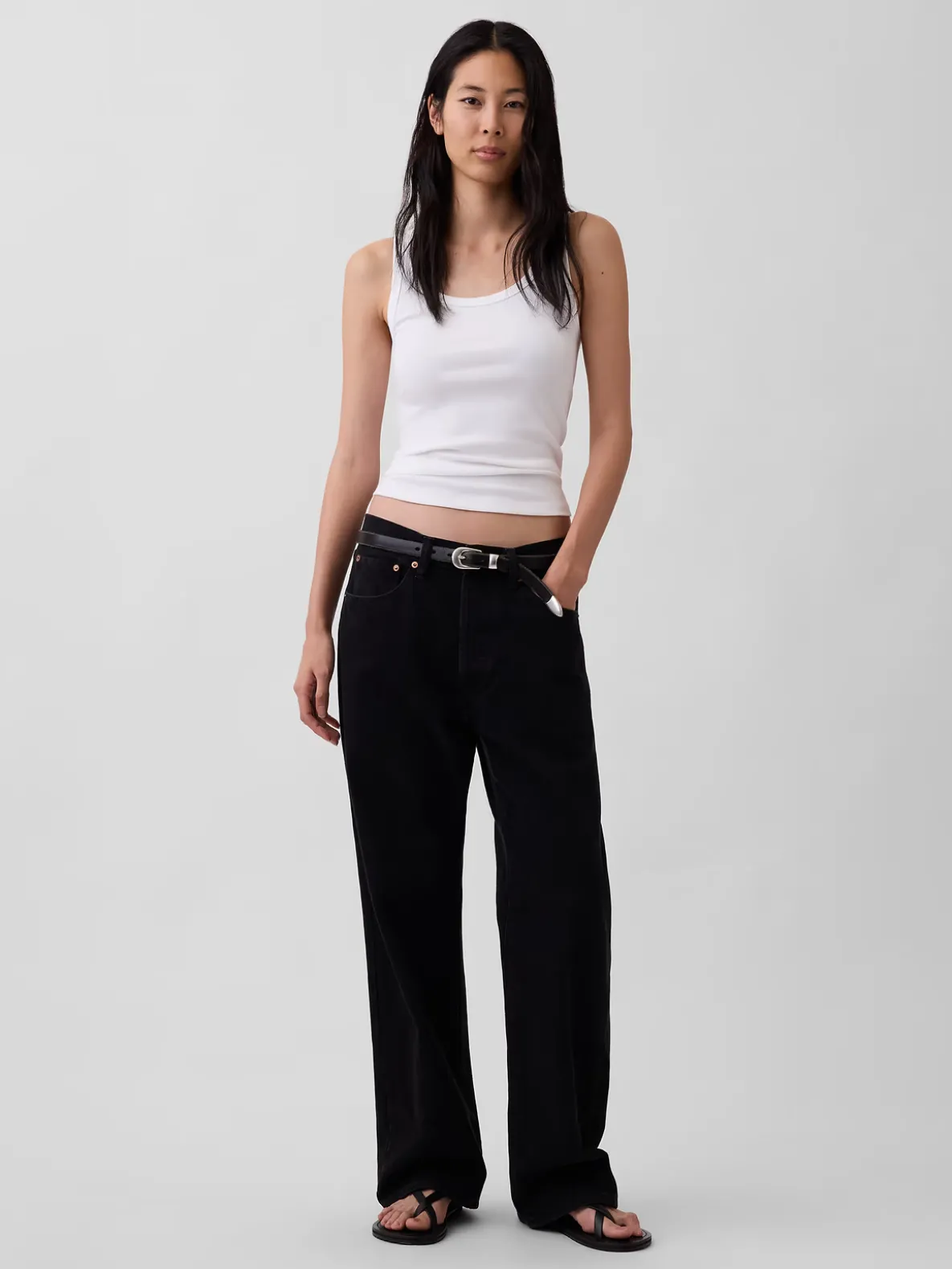 Rib Scoop Tank Top